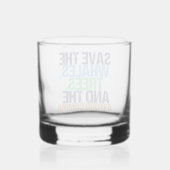 Red de Oxford Comma Funny Grammar Whisky Glas (Achterkant)