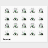 Red de panda's ronde sticker (Vel)