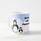 Red de Pinguïns Koffiemok (Voorkant links)