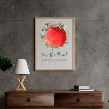 Red de planeet Aarde Dag Bescherm onze planeet