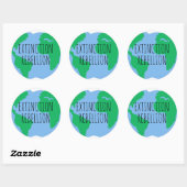 Red de planeet aarde stickers | Extinction Rebelli (Vel)