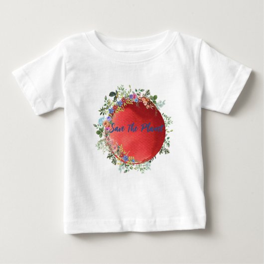 Red de planeet baby T-shirt (Voorkant)