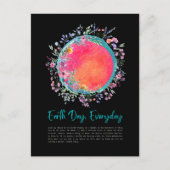 Red de planeet, dag van de aarde elke dag briefkaart (Voorkant)