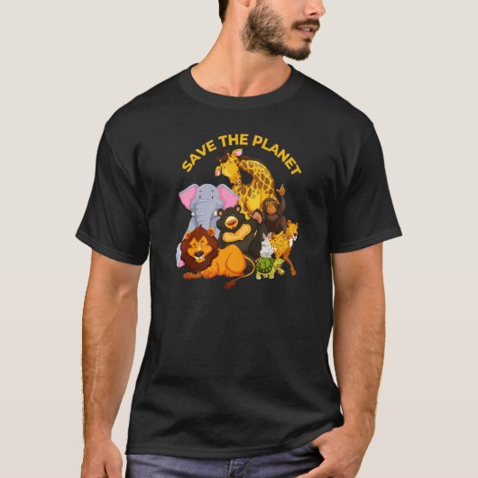 Red de Planeet Dieren T-shirt (Voorkant)