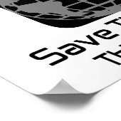 "Red de planeet, dit is ons Poster" Poster (Hoek)