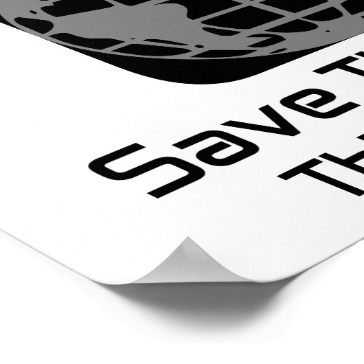 "Red de planeet, dit is ons Poster" Poster (Hoek)