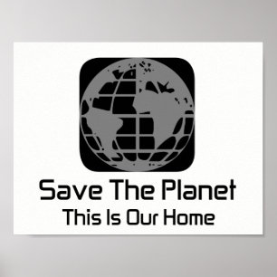 "Red de planeet, dit is ons Poster" Poster