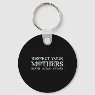 Red de planeet Earth Day Respect voor je moeders E Sleutelhanger