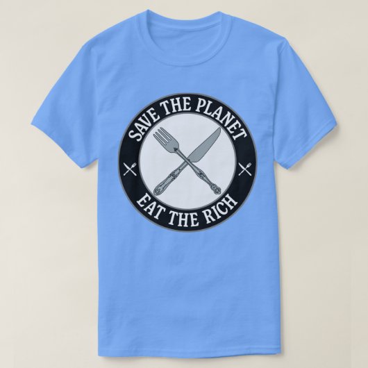 Red de planeet in het rijk t-shirt (Design voorkant)