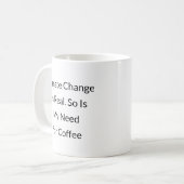 Red de planeet, maar eerst - cafeïne. koffiemok (Voorkant links)