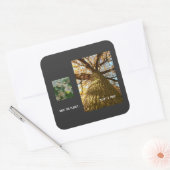 Red de Planeet Vierkante Sticker (Envelop)