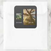 Red de Planeet Vierkante Sticker (Tas)