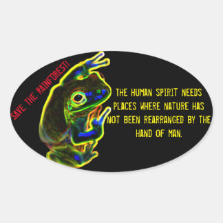 Red de Rainforest sticker