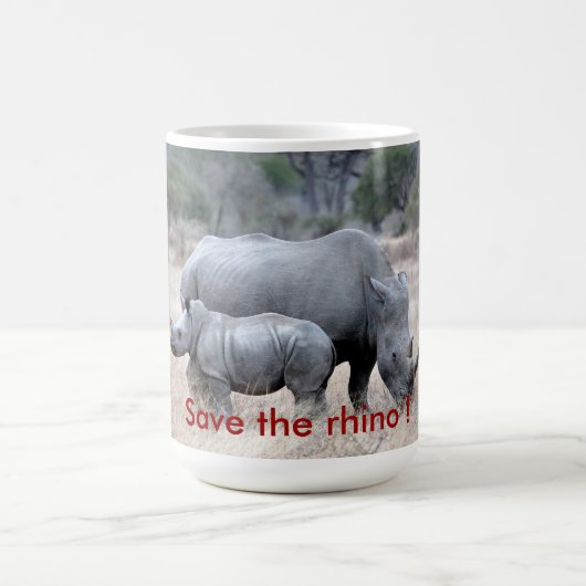 Red de rhino! koffiemok (Center)