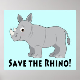 Red de Rhino! Poster