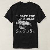 Red de Ridley Zee Turtle T-shirt (Design voorkant)