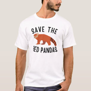 Red de rode panda's t-shirt