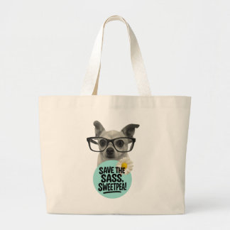 Red de Sass, Sweetpea! –Tote bag Grote Tote Bag