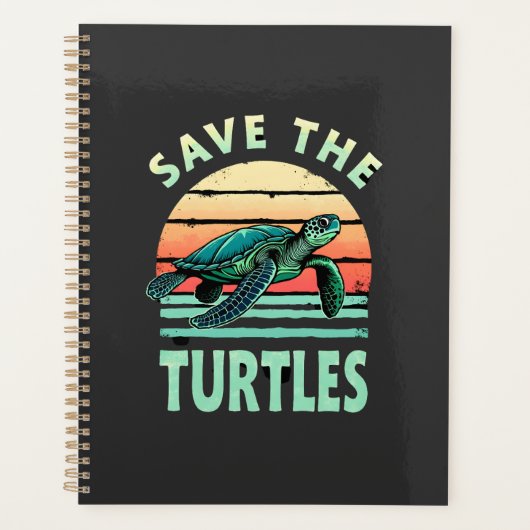 Red De Schildpadden Dier Schildpad Huisdier Liefhe Planner (Voorkant)