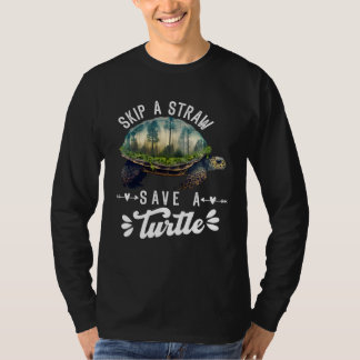 Red de Schildpadden Milieubescherming Oceaan Bewus T-shirt