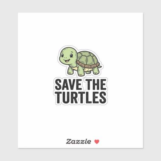 Red de Schildpadden Vintage Schildpad Bescherming Sticker (Vel)