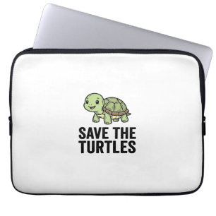 Red de Schildpadden Vintage T-shirt voor Schildpad Laptop Sleeve