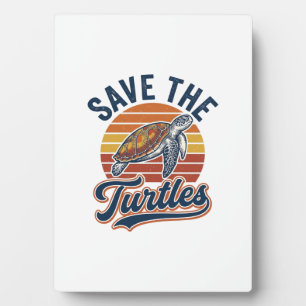 Red de Schildpadden Vintage Zee Schildpad T-Shirt Fotoplaat