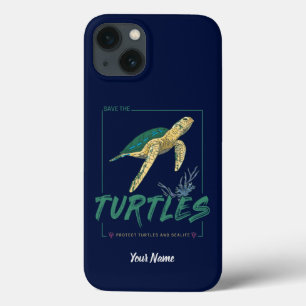 Red de schildpadden voor een meisje dat gewoon van Case-Mate iPhone case