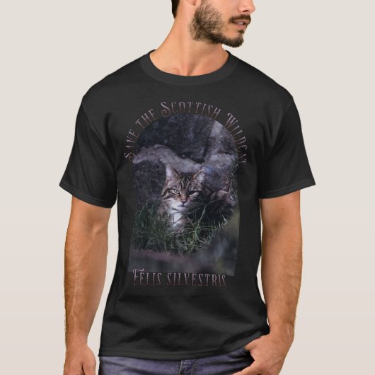 Red de Schotse Wildcat T-shirt (Voorkant)