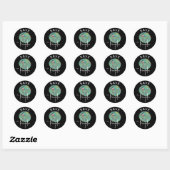 Red de Schubdier Slogan Ronde Sticker (Vel)