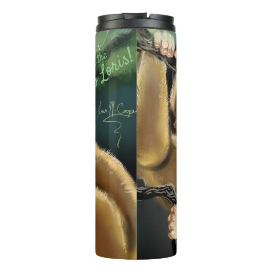 Red de Slow Loris Smoothie Thermosbeker (Achterkant)