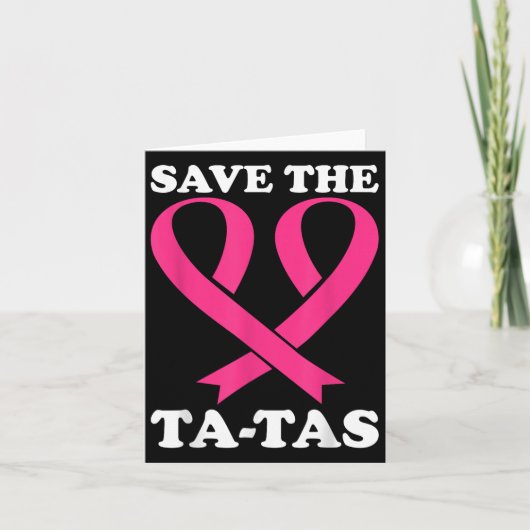 Red de Ta-Tas! Borstkanker bewustzijn Kaart (Voorkant)