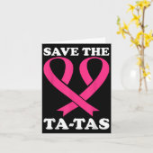 Red de Ta-Tas! Borstkanker bewustzijn Kaart (Gele Bloem)