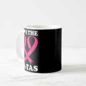 Red de Ta-Tas! Borstkanker bewustzijn Koffiemok (Voorkant links)