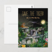 Red de Tijger / Wereld Tijger Dag Briefkaart (Voorkant / Achterkant)
