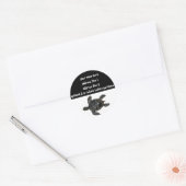 Red de Turtles Adresetiketten Ronde Sticker (Envelop)