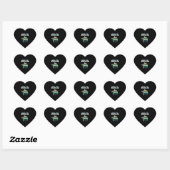 Red de Turtles bedreigde dieren op aarde Hart Sticker (Vel)