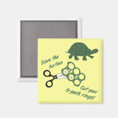 Red de Turtles Cut Six Pack Rings Magneet (Voorkant / Achterkant)