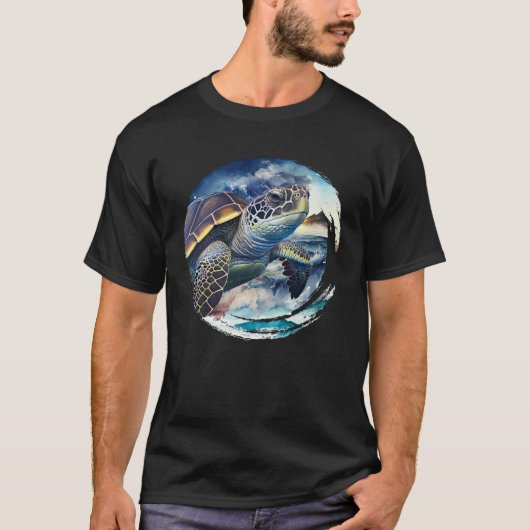 Red de Turtles Milieubescherming Ocean sp T-shirt (Voorkant)