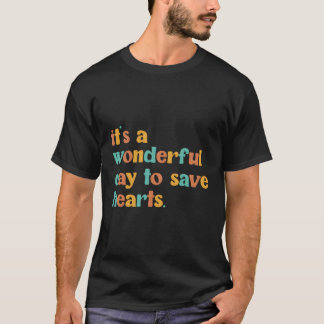Red de verpleger cardiovasculaire intensieve zorg t-shirt