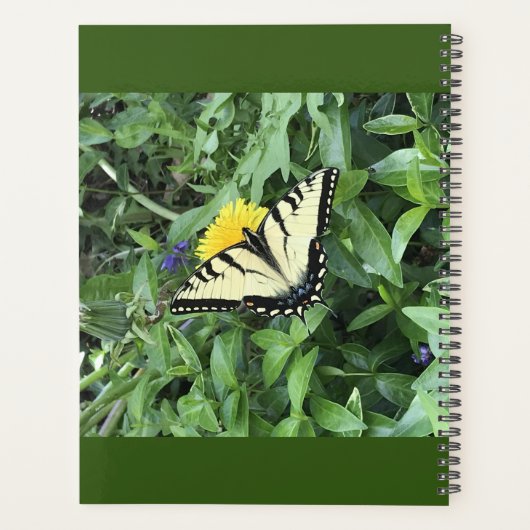 Red de vlinders 8,5 x 11 dag planner (Achterkant)