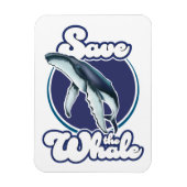 Red de Walvis Magneet (Verticaal)