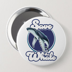 Red de Walvis Ronde Button 4,0 Cm