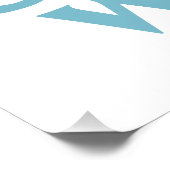 Red de walvissen schattige retro esthetiek perfect poster (Hoek)