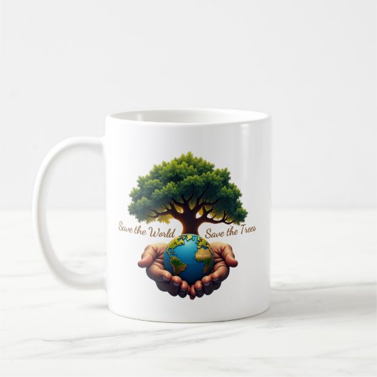 Red de Wereld Red de Bomen Koffiemok (Links)