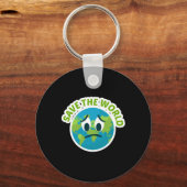 Red de wereld voor milieubeschermers L Sleutelhanger (Voorkant)