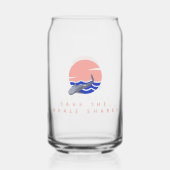 Red de Whale Sharks Cup Blikvorm Glas (Achterkant)