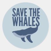 Red de Whales Sticker (Voorkant)