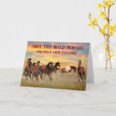 Red de wilde paarden kaart (Gele Bloem)