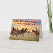 Red de wilde paarden kaart (Voorkant)